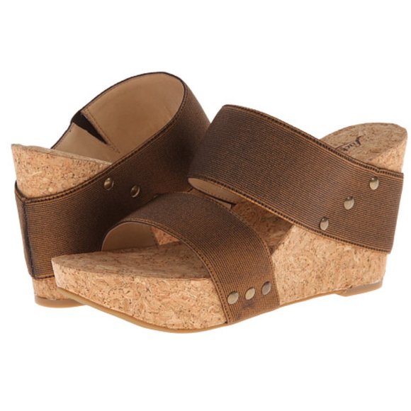 Lucky Brand Shoes - Lucky Brand • Magnolia Cork Bronze Wedge • 10 NWOB